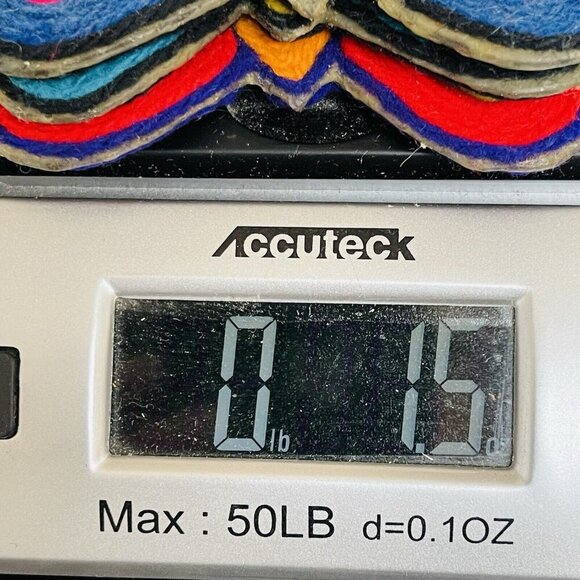 Vintage Handmade Yarn Rainbow Butterfly Multicolor Christmas Tree Ornament - Picture 7 of 7